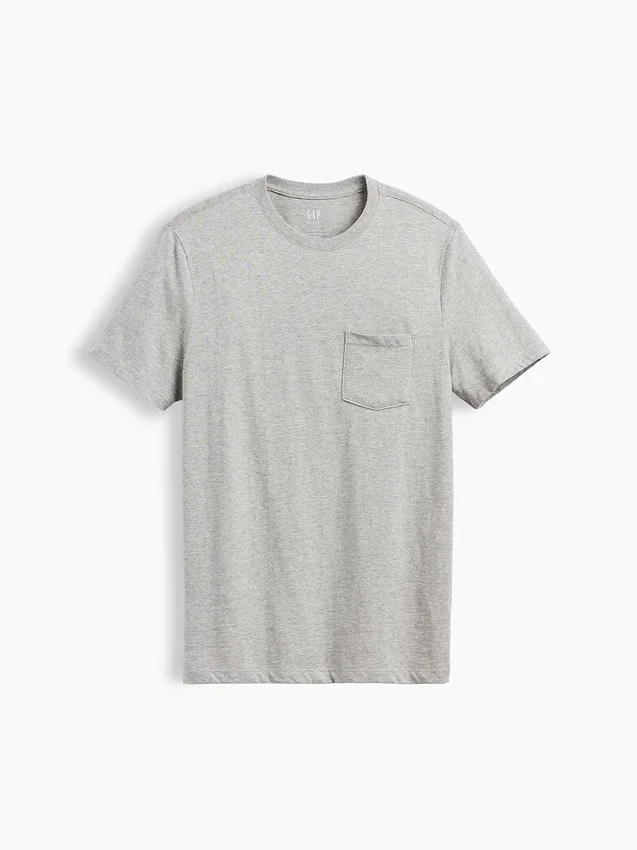 T-shirt con tasca in cotone biologico per adulti