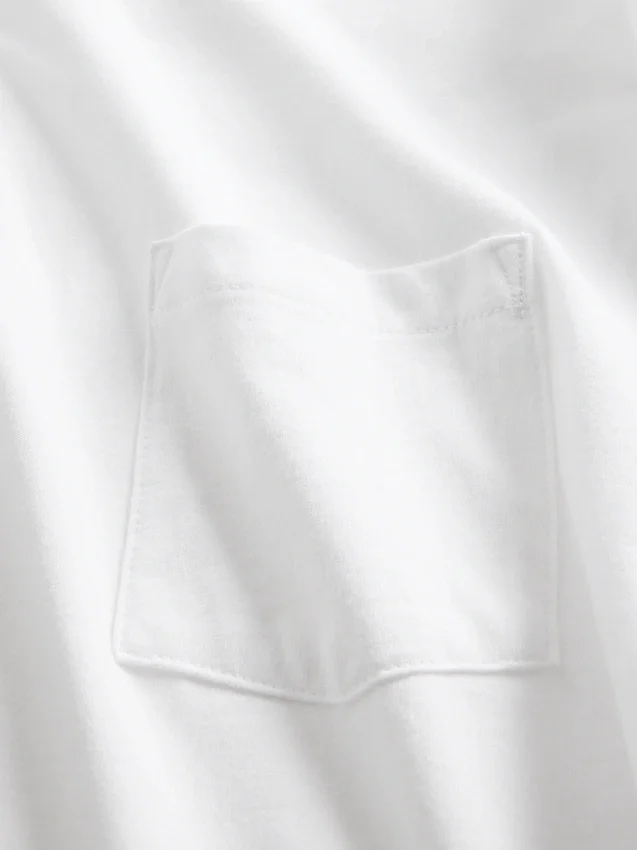 T-shirt con tasca in cotone biologico per adulti