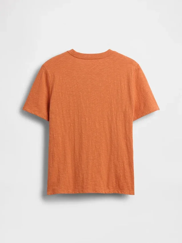 T-shirt con tasca in cotone biologico per bambini