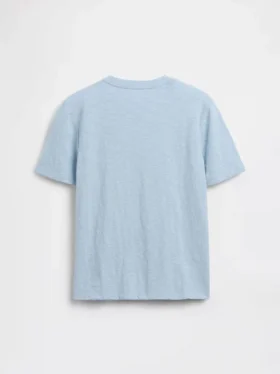 T-shirt con tasca in cotone biologico per bambini