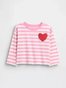 T-shirt con taschino a forma di cuore "Mix & Match" per Neonato & Bebè