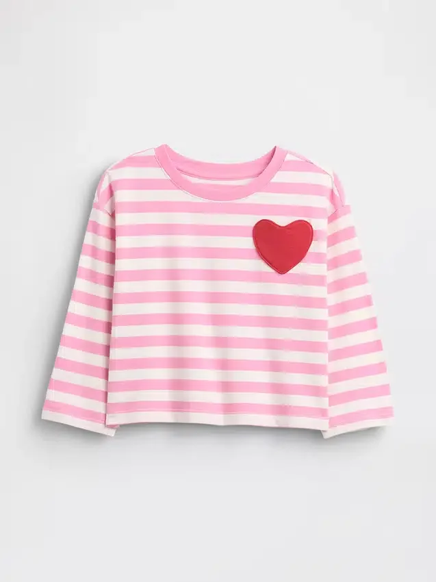 T-shirt con taschino a forma di cuore "Mix & Match" per Neonato & Bebè