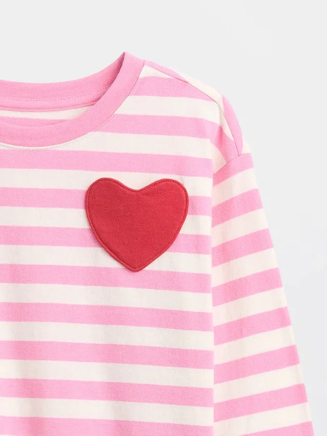 T-shirt con taschino a forma di cuore "Mix & Match" per Neonato & Bebè