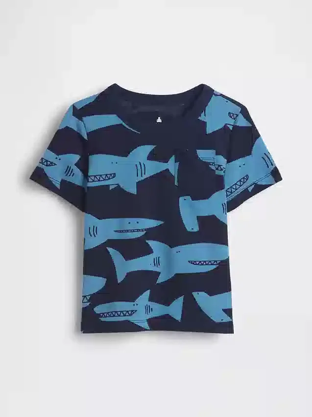 T-shirt con taschino e stampa mix & match per Neonato & Bebè