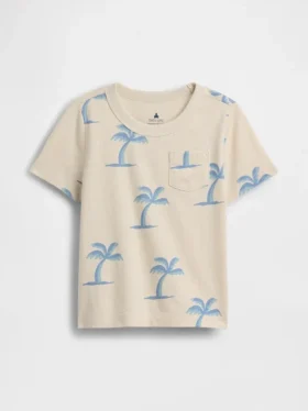 T-shirt con taschino e stampa mix & match per Neonato & Bebè