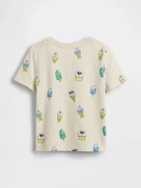 T-shirt con taschino e stampa mix & match per Neonato & Bebè