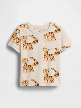 T-shirt con taschino mix & match per neonato & bebè