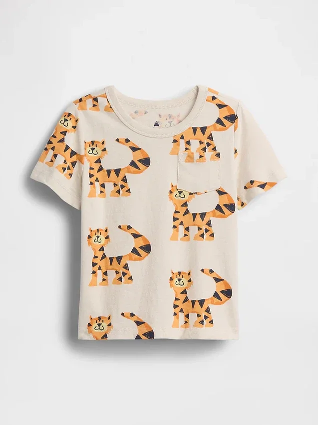 T-shirt con taschino mix & match per neonato & bebè