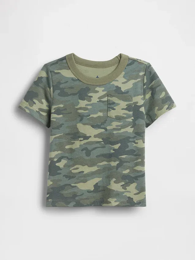 T-shirt con taschino mix & match per neonato & bebè