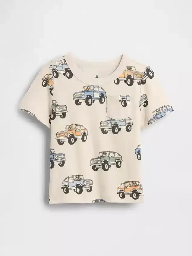 T-shirt con taschino mix & match per neonato & bebè
