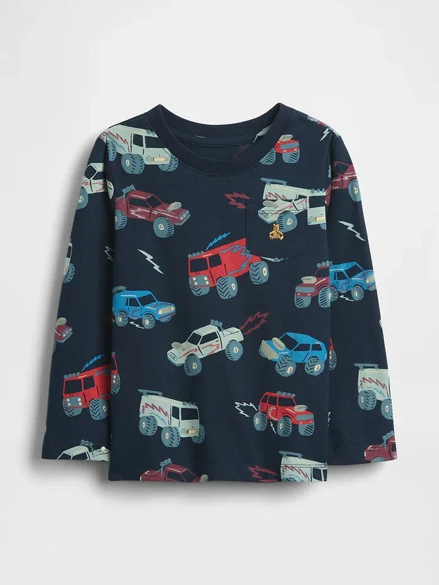 T-shirt con taschino mix & match per neonato & bebè