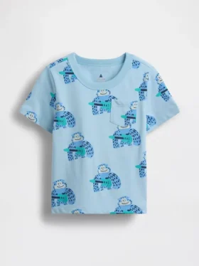T-shirt con taschino mix & match per neonato & bebè