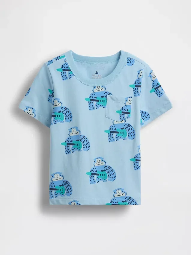 T-shirt con taschino mix & match per neonato & bebè