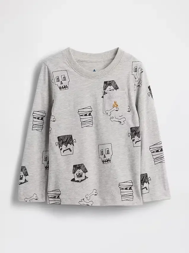 T-shirt con taschino mix & match per neonato & bebè
