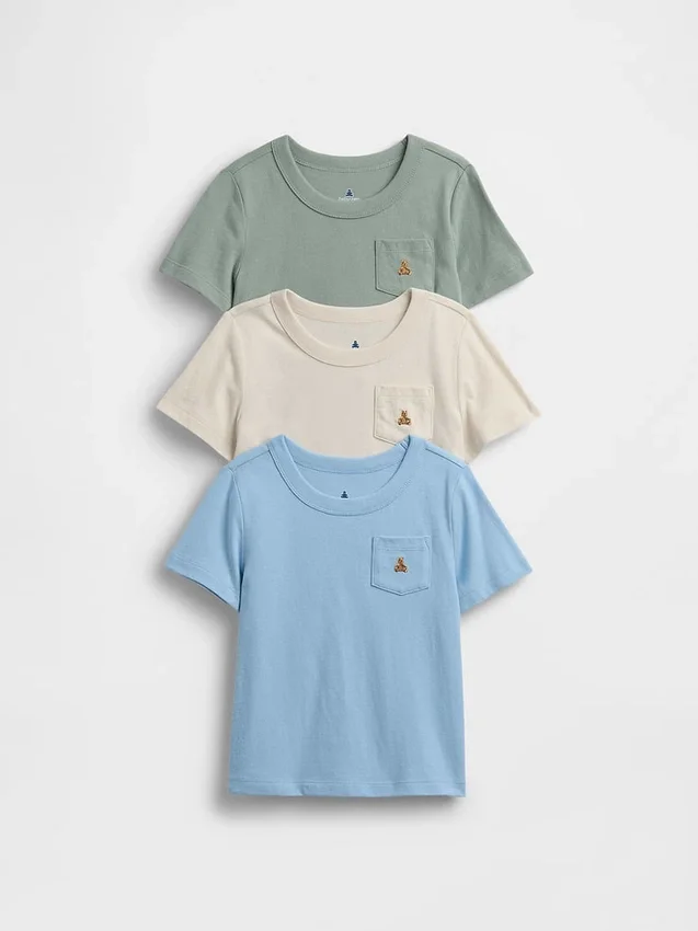 T-shirt con taschino Mix & Match per Neonato & Bebè (confezione da 3)
