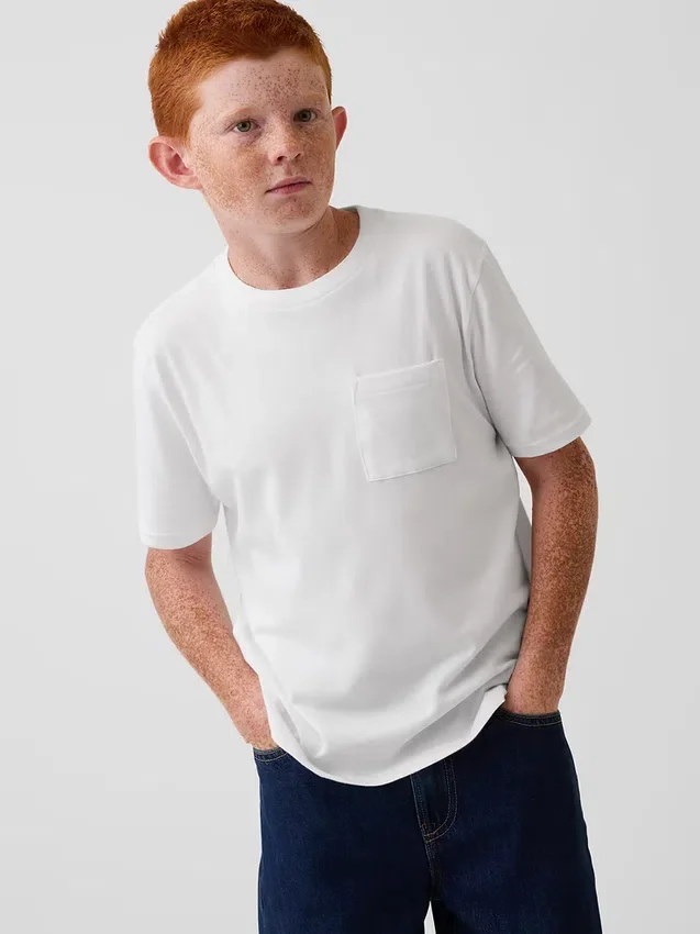 T-shirt con taschino per bambini