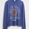 T-shirt corta con grafica NBA New York Knicks