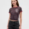 T-shirt corta in cotone biologico Vintagesoft “Stranger Things”
