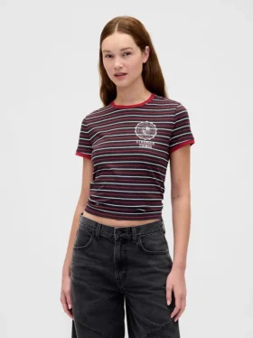 T-shirt corta in cotone biologico Vintagesoft “Stranger Things”