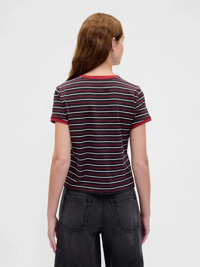 T-shirt corta in cotone biologico Vintagesoft “Stranger Things”