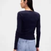 T-shirt corta moderna a costine
