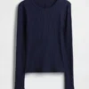 T-shirt corta moderna a costine