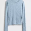 T-shirt corta moderna a costine