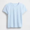 T-shirt corta per neonati a trama a nido d’ape