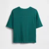 T-shirt da bambino in jersey pesante con cuciture