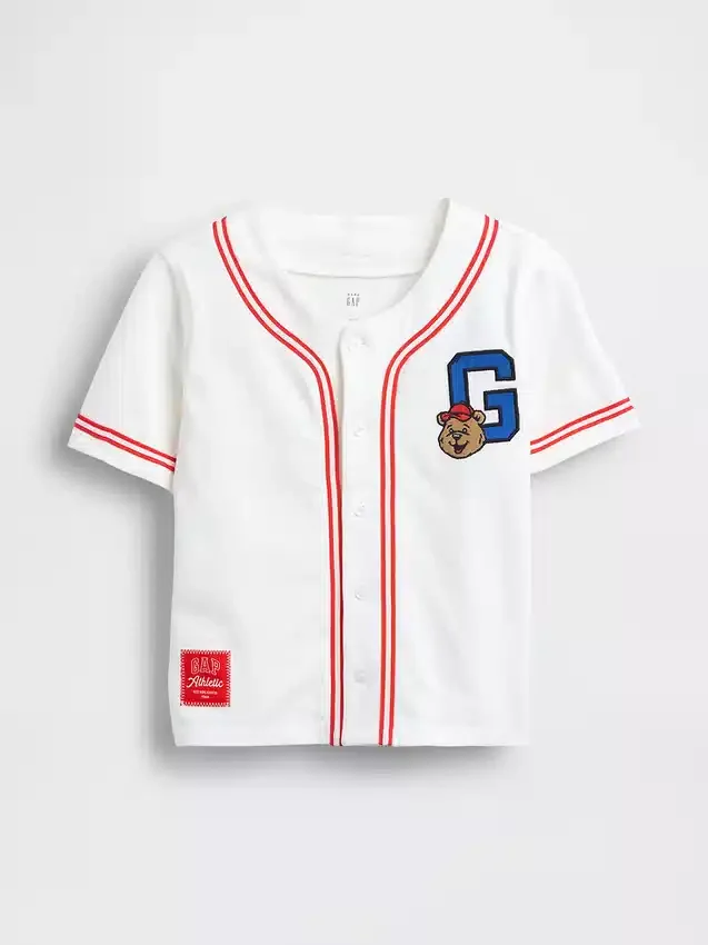 T-shirt da baseball con logo Brannan Bear per neonato & bebè