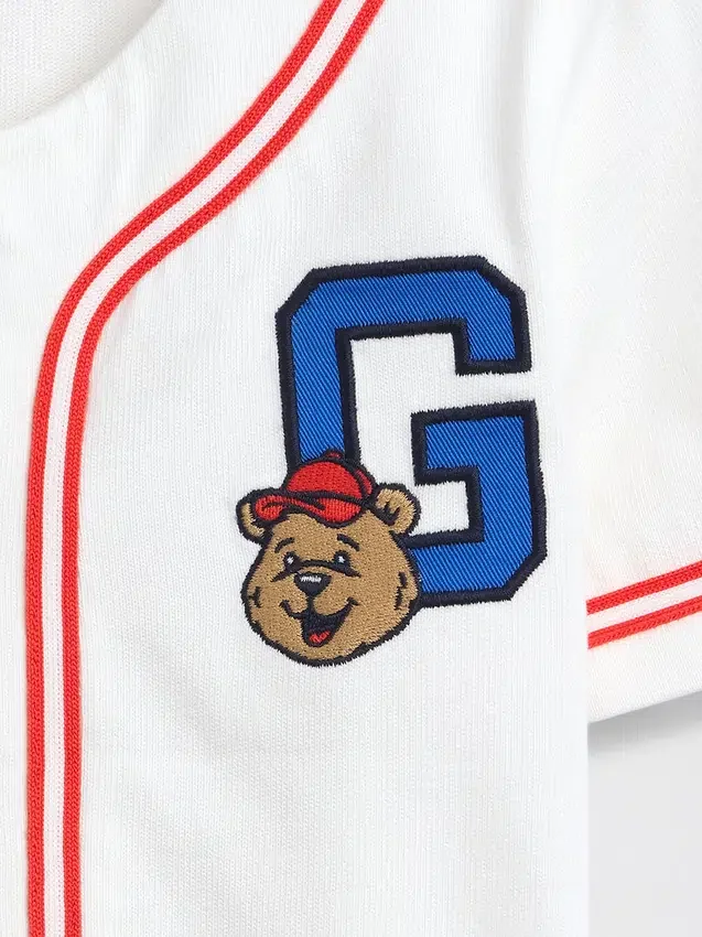 T-shirt da baseball con logo Brannan Bear per neonato & bebè