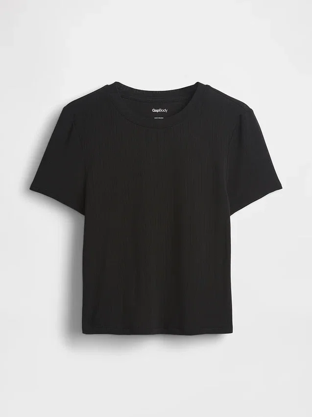 T-shirt da pigiama in modal a costine morbidissima