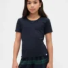 T-shirt da pigiama per bambini in punto ricamato riciclato