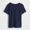 T-shirt da pigiama per bambini in punto ricamato riciclato