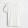 T-shirt da pigiama per bambini in punto ricamato riciclato
