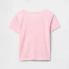 T-shirt da pigiama per bambini in punto ricamato riciclato