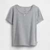T-shirt da pigiama per bambini in punto ricamato riciclato