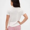 T-shirt da pigiama per bambini in punto ricamato riciclato