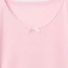 T-shirt da pigiama per bambini in punto ricamato riciclato