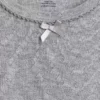 T-shirt da pigiama per bambini in punto ricamato riciclato