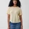 T-shirt dal taglio comodo in misto lino