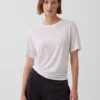 T-shirt dal taglio comodo in misto lino