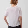 T-shirt dal taglio comodo in misto lino