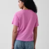 T-shirt dal taglio comodo in misto lino