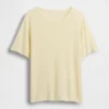 T-shirt dal taglio comodo in misto lino