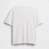 T-shirt dal taglio comodo in misto lino