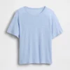 T-shirt dal taglio comodo in misto lino