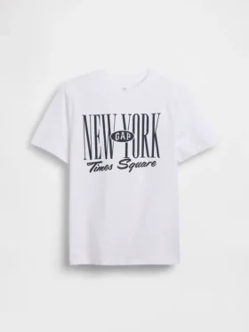 T-shirt Gap NYC con logo per bambini