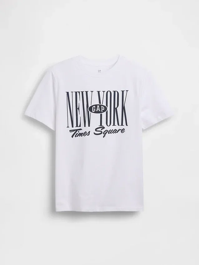 T-shirt Gap NYC con logo per bambini
