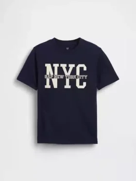 T-shirt Gap NYC con logo per bambini